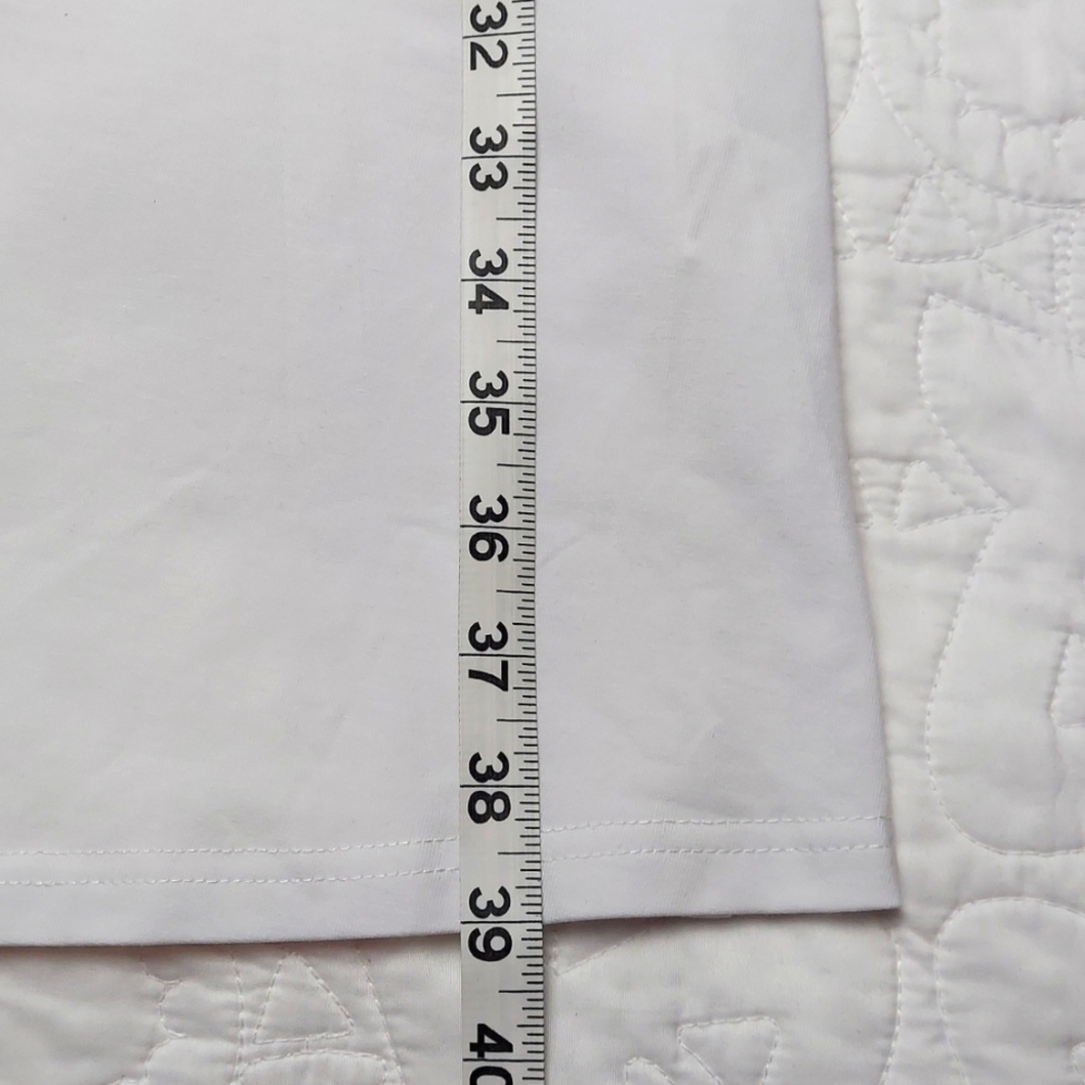 *๐ VotePretty Beachy White Sundress V-Neck Tie Front Dress Pockets, Size L, NEW - Picture 10 of 10